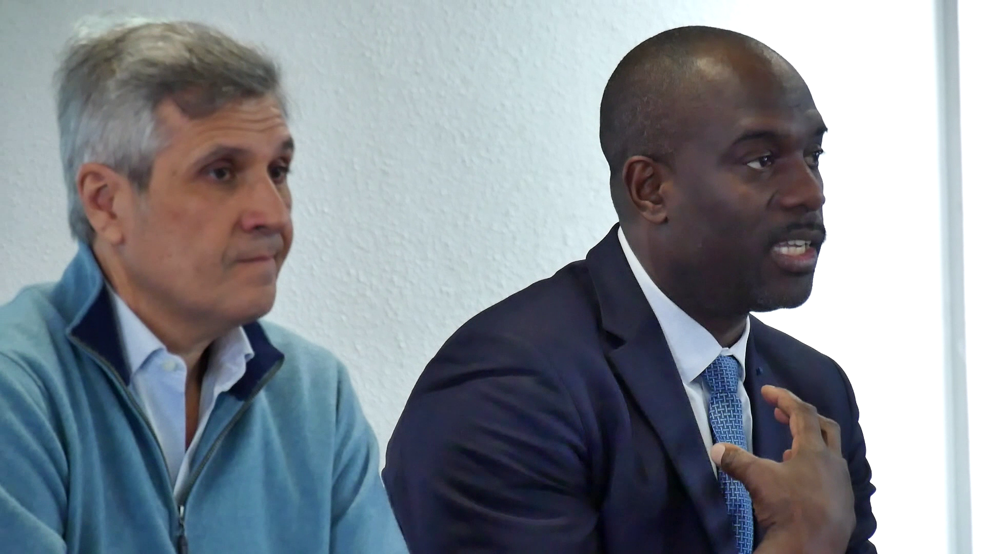 Pascal Gentil à droite, Jean Philippe Lustyk à gauche